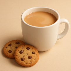 Hot Drink & Biscuits Special