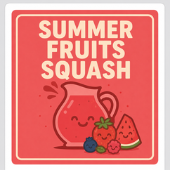 Jug of summer fruits Squash