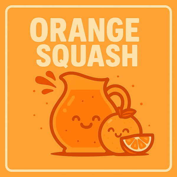 Jug of Orange and Mango Squash